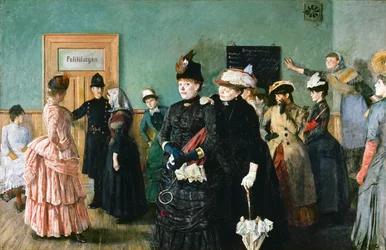 Albertine va a vedere il chirurgo della polizia